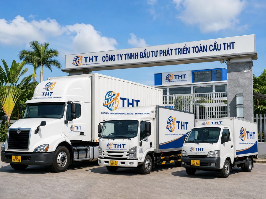 Đội xe đầu kéo và xe tải Toàn Cầu THT Logistics