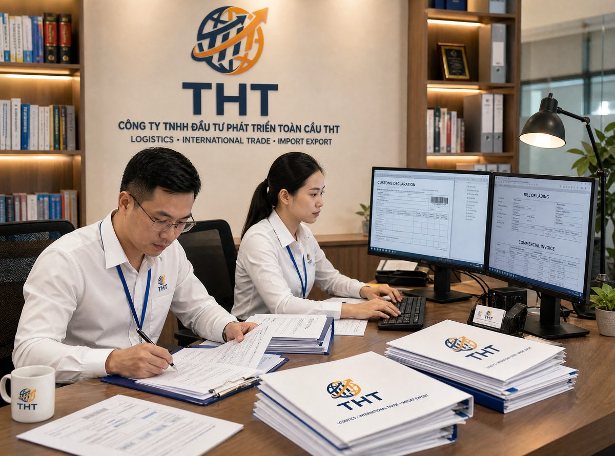 Khai báo hải quan – nhân viên chứng từ Toàn Cầu THT